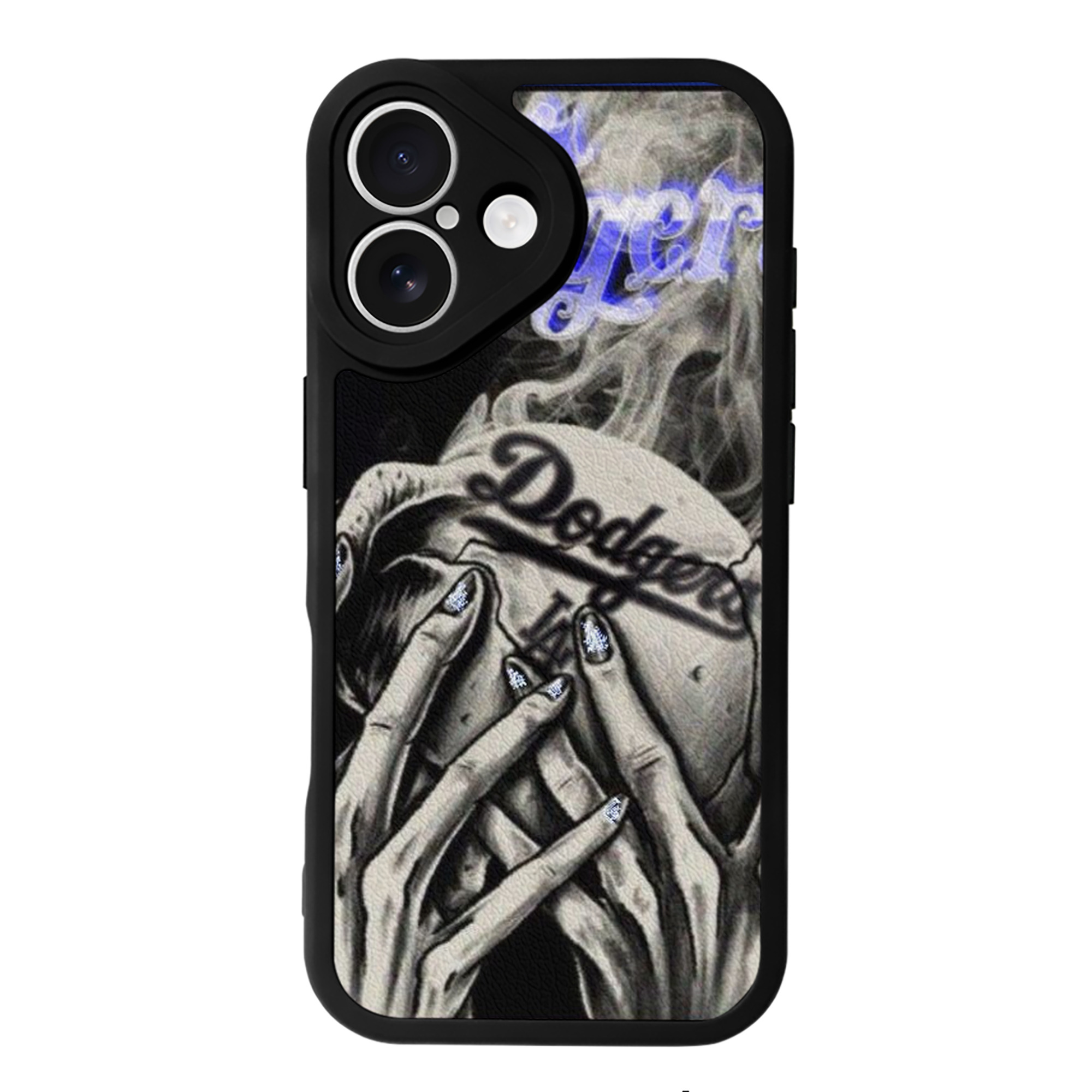  IPhone 16 Silicone Leather Case – UV Print, Lambskin Texture – Perfect Fit, Wireless Charging Compatible, Scratch Resistant, Precise Cutouts – Stylish Protection For IPhone 16